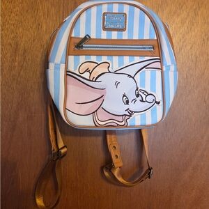 Loungefly Disney Dumbo Blue and White Backpack